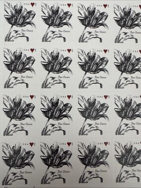 Vintage Tulips 2 Ounce Forever Stamps USPS Wedding Invitations